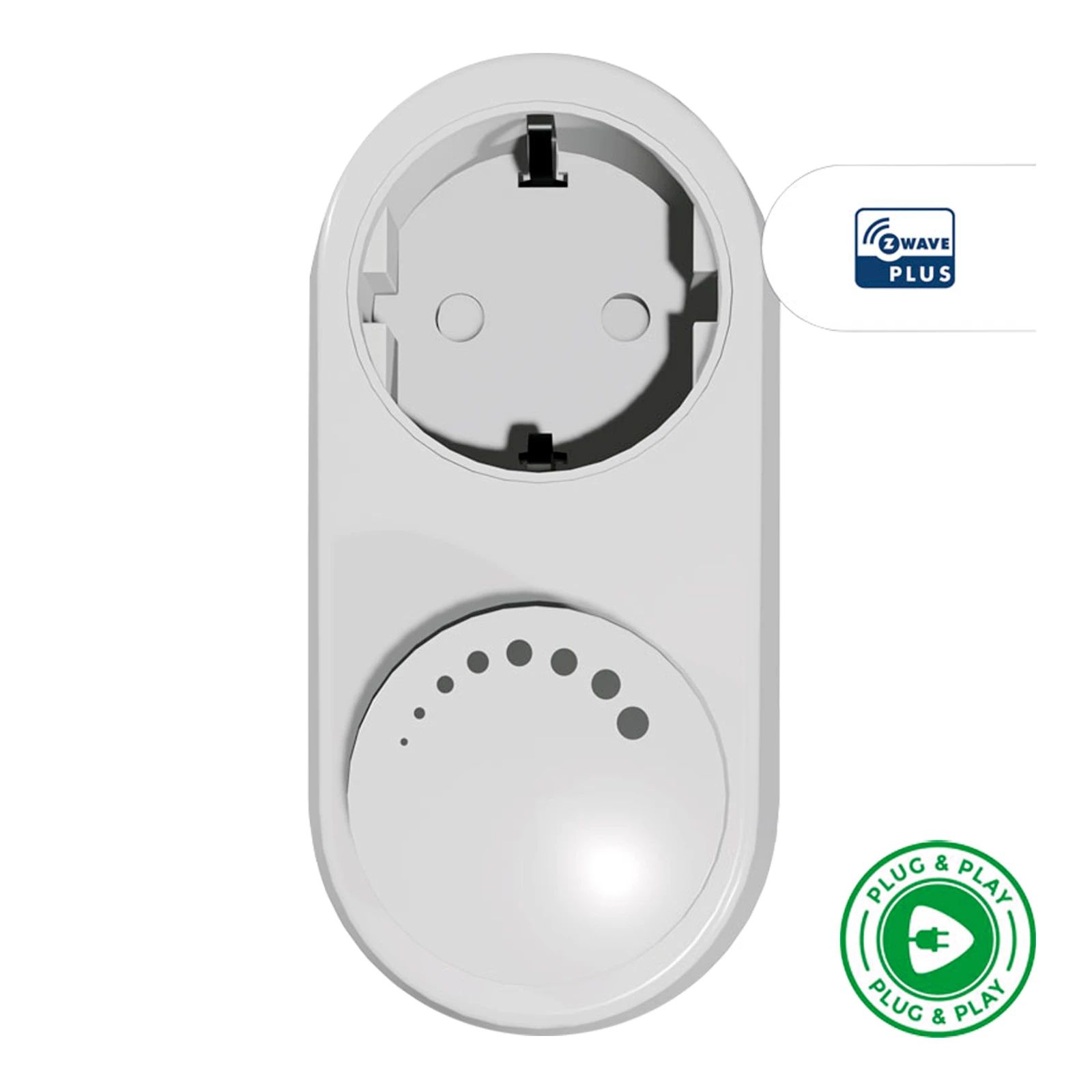 Bailey Electric & Electronics EcoDim LED Stekkerdimmer Smart WiFi ECO-DIM.06 - Fase Afsnijding RC - Z-Wave - Opbouw - Wit