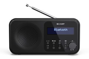 Sharp DR-P420 Draagbare DAB/FM Radio met Bluetooth - Zwart