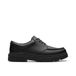 Clarks Lorcam Edge Y Childrens Black Leather, 3.5