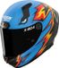 Nolan X-804 RS UC Replica Oliveira 384, casque intégral, couleur: Mat Bleu Clair/Noir/Orange/Rouge, taille: M