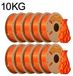 PLA Filament - filament pour imprimante 3D 1,75 mm - Faible retrait - Enroulé sans enchevêtrement - Adapté aux imprimantes 3D FDM et stylos 3D - Paquet de 10 kg - Orange