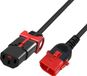 ACT Netsnoer C13 IEC Lock+ - C14 IEC Lock Dual Locking zwart 1 m, PC3601 AK5502