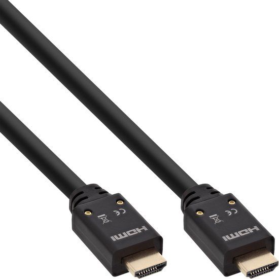 InLine HDMI actieve kabel, HDMI High Speed met Ethernet, 4K2K, male / male, 15m
