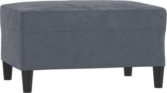 vidaXL Voetenbank 70x55x41 cm fluweel donkergrijs