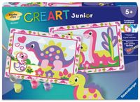 Ravensburger CreArt Junior Kleurrijke Dinosaurussen Schilder op Nummer Set