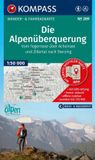 KOMPASS Wanderkarte 289 Die Alpenüberquerung - vom Tegernsee über Achensee und Zillertal nach Sterzing 1:50.000