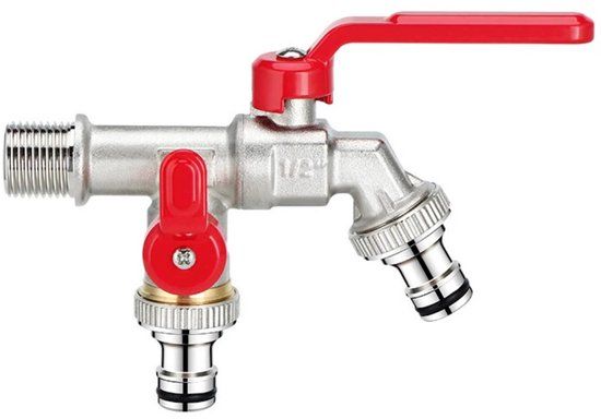 Inf DRAGON ECOM INTERNATIONAL LIMITED Vorstbestendige waterkraan - Buitenkraan met dubbele uitlaat