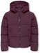 ONLY - KOGDOLLY LIFE SHT PUFFER JACKET OTW NOOS Meisjes Jas - Donkerrood - Maat 140 - Kinderen
