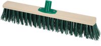 KOTARBAU® Straatbezem, Veegbezem, Tuinbezem, Beukenhout, 50 cm, Groen, Buitenbezem, Harde Veegbezem, Houten Straatbezem, Zonder Steel