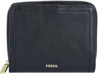 FOSSIL Leren Portemonnee Logan RFID Mini Multifunction Black Zwart