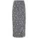 VILA VioTille HW Ankle Skirt midi kokerrok met pailletten - grijs