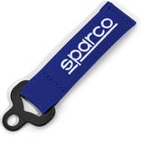 Sparco Leer Sleutelhanger - Lichtblauw