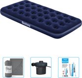 Bestway Luchtbed - 1-Persoons - 99 x 188 x 22 cm - Blauw