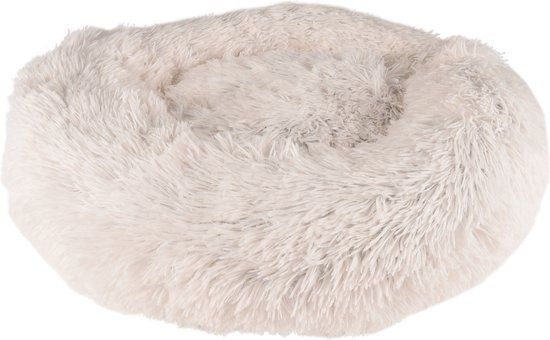 Flamingo Krems Rond Hondenkussen - Wit - Ø50cm