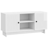 vidaXL TV Kast 102 x 34,5 x 50 cm Hoogglans Wit Bewerkt hout