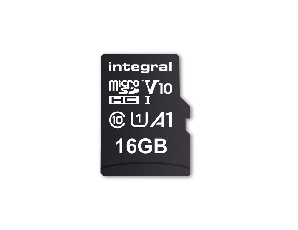 Integral 16GB HIGH SPEED MICROSDHC/XC V10 UHS-I U1