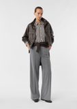 s.Oliver Comma Pantalon W44 X L32 Gris Rayé Polyester