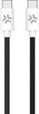 Celly USB-C naar USB-C kabel – Katoen Gevlochten – 100 Watt – 1,5 meter – Zwart