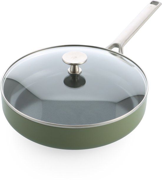 BK Sublime Hapjespan 28cm met deksel - Olijfgroen