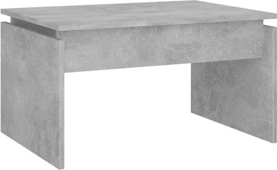 vidaXL Salontafel 68x50x38 cm bewerkt hout betongrijs