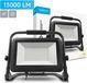 Modee Lighting Projecteur LED 100W 13000lm 4000K 840 Vert foncé avec câble d'alimentation de 150cm