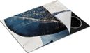 Chefcare Inductie Beschermer Abstracte Kunst - Marmer met Gloed - 77x59 cm