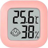 Jumada's - Roze Hygrometer Weerstation Luchtvochtigheidsmeter/Thermometer