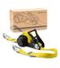 STRAPINNO Intrekbare spanband met ratel - 3,8 cm x 6,1 m zware riem met dubbele J-haken, D-ringen, knoopvrije singels, 3,0 kg breuksterkte en 2,25 lbs werklastlimiet