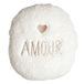 HOME DECO FACTORY, TX0081, Crème Sherpa Kussen en Plaid 120x150 cm