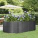 Maison Exclusive - Jardinière surélevée, couleur anthracite, 212 x 140 x 68 cm, acier galvanisé