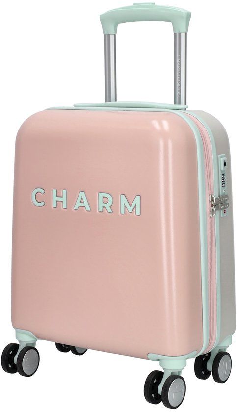 Charm London Capetown Underseater Handbagage Koffer Lichtroze