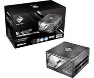 ASRock Steel Legend SL-850P PSU 850W 80Plus & Cybenetics Platinum Full Modular ATX3.1 & PCIe5.1 Ready met tweekleurige kabel 12V-2x6