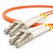 1aTTack.de 1x 1m OM2 LWL DX DUPLEX patchkabel LC/UPC - LC/UPC MM MULTIMODE - 50/125 µm LSZH oranje