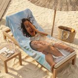 Serviette de plage personnalisée - 130 x 200 cm