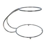 PME Cake Stand 2 Lagen Zilver Staal