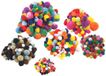 Colorations Pompons colorés 700 pièces multicolores tissu