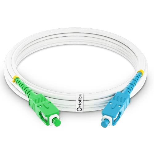 Octofibre - Freebox glasvezelkabel - 2 m - versterkt met Kevlar-afscherming - glasvezel uitbreiding / starter - van SC APC tot SC UPC