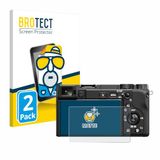 BROTECT Screenprotector voor Sony Alpha 6400 / 6400A - Folie Beschermfolie matte 2 Stuks
