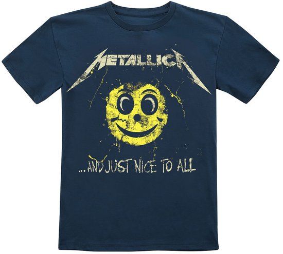Metallica Kids - And Just Nice To All Kids T Unisex T-shirt - marineblauw - 116