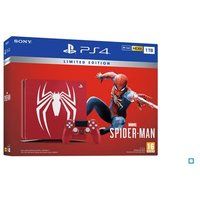 Sony PlayStation 4 Slim 1TB Red Console + DualShock Controller Special Edition Marvel's Spider-Man