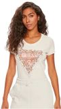 Guess T-shirt bouquet driehoek vrouw wit katoen Jersey M