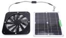 Ventilateur solaire 13,5 pouces, 100 watts, pour poulaillers et serres