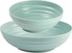 Plasticforte Bols/saladiers - 16 pièces - dessert/petit déjeuner/soupe - plastique - vert menthe