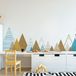 Ambiance Sticker Stickers met Scandinavische bergen voor kinderen van Ememirika, 90 x 155 cm