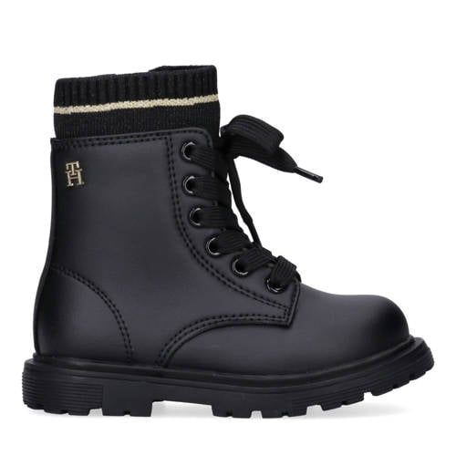 Tommy Hilfiger veterboots zwart