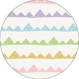 Bonateks Ronde digitaal bedrukte muismat, antislip onderkant, voor kantoor en thuis, diameter: 22 cm