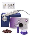 Promed the file 1130 Elektrische nagelvijl, professionele nagelfrees, incl. 18-delige professionele accessoires voor nagelart/nageldesign, elektrische nagelfreesset voor manicure/pedicure, 30.000