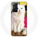 Maniacase Hoesje voor Redmi Note 11 Pro 5G Turkse van witte kat met blauwe en gele ogen
