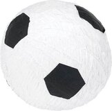 Voetbal Piñata - Feestdecoratie - Wit/Zwart - 30cm
