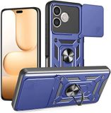 Techsuit Hoesje geschikt voor HONOR 600 Lite - Camshield Back Cover - Blauw